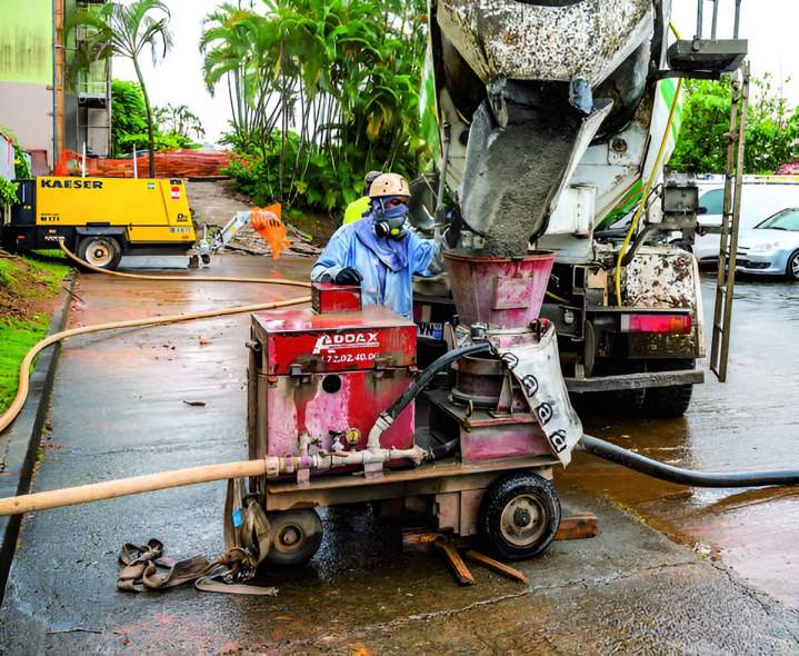 Projection de béton Martinique